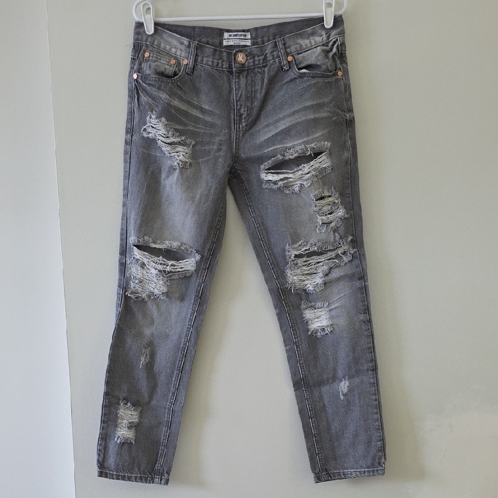 One Teaspoon Gray Denim Jeans